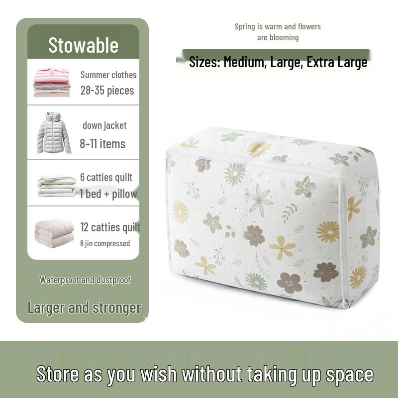 Large Capacity Cotton Quilt and Clothes Storage Bag for Students