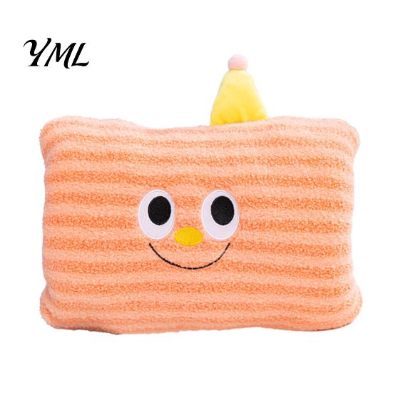 Portable Heating Pillow Cartoon Plush Hand Pillow, Winter Non-Electrical Warming Muff, Soft Office Desk Nap Throw Cushion for Cold Weather,