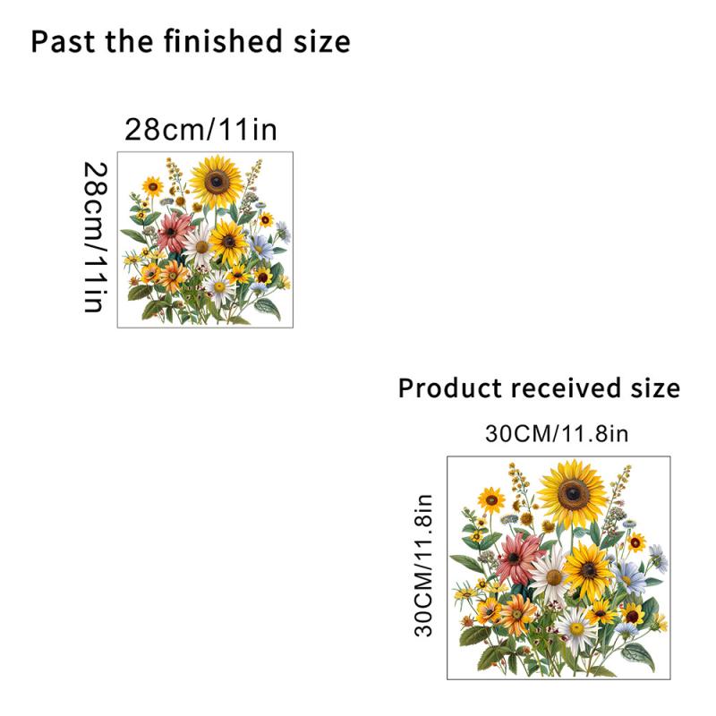 Sunflower Bathroom Toilet Sticker Wc Closestool Wall Sticker Self Adhesive Mural Beautify Flower Home Decoration Decals