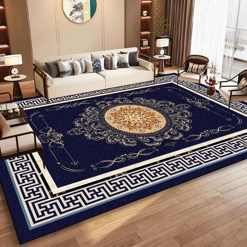 New Chinese Style Luxury Carpet Living Room Large Area Coffee Tables Non-slip Rugs Art Decoration Bedroom Washable Floor Mats