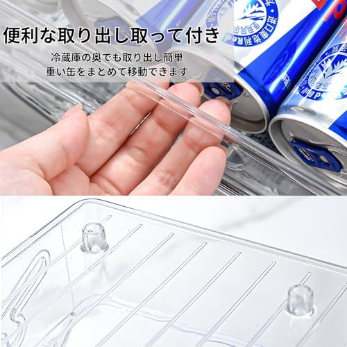 Riblind Can Storage Rack for Refrigerators | Holds Up To 10 350ml Cans, Washable, Compact Design, Fits Small Refrigerators, Space-Saving Storage Rack