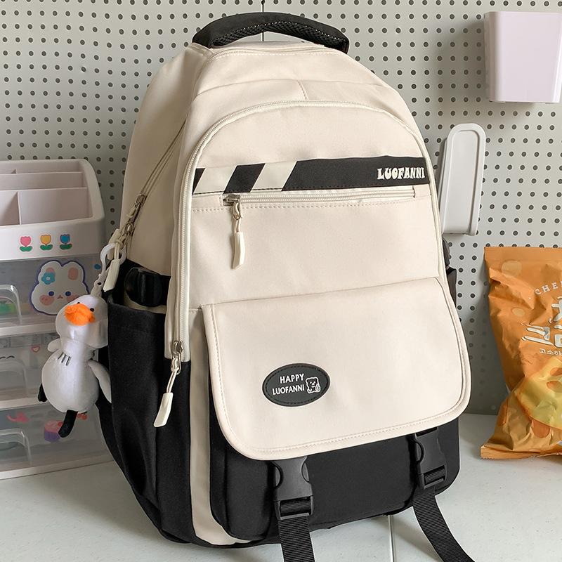 Children Elementary School Students Girls Junior High School Students High School Students Color Blocking Backpack College Students Backpack
