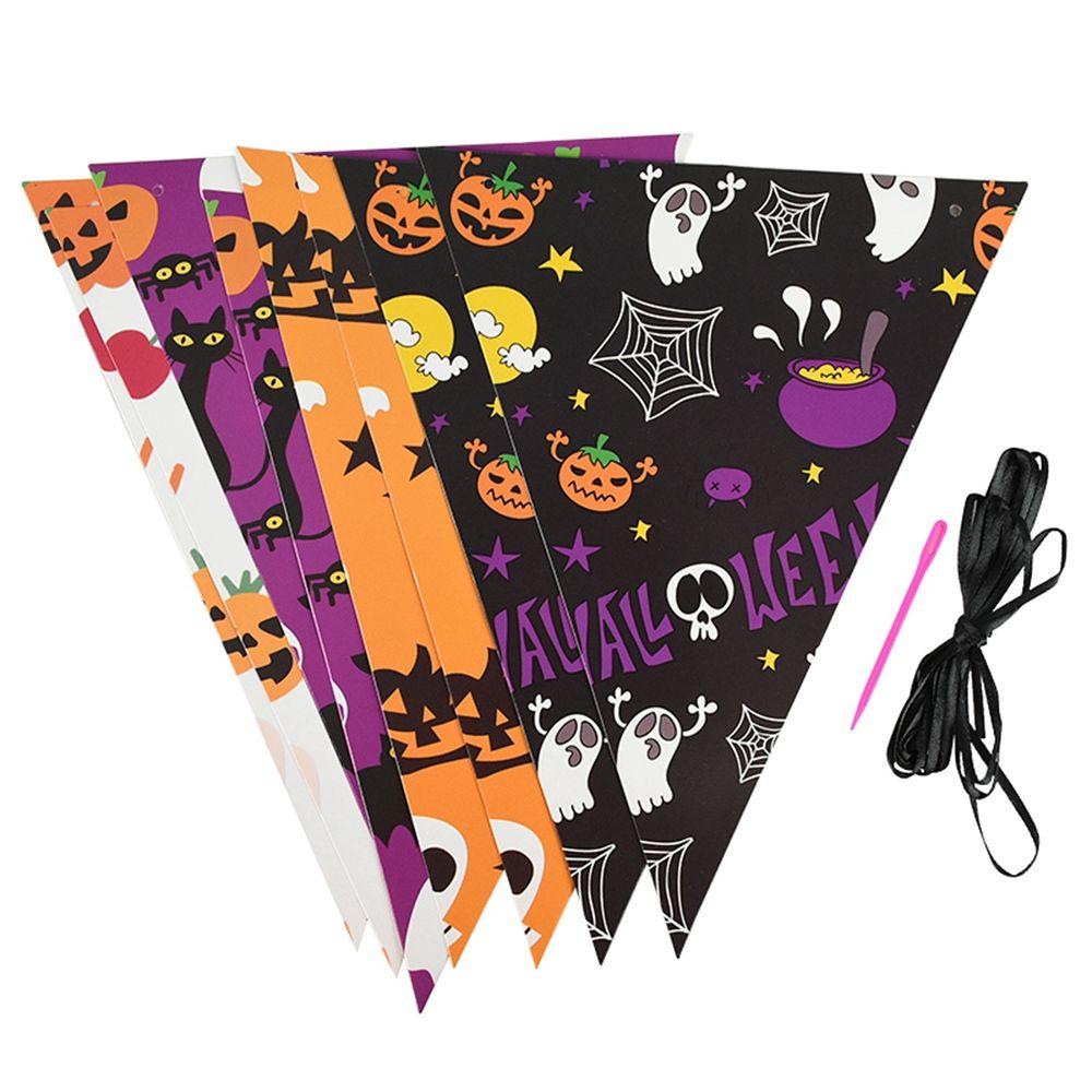Party Supplies Festival Halloween Halloween Banner Paper Chain Halloween Decor Hanging Garland