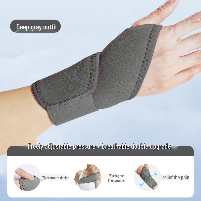 

Unisex Tendon Sheath Wrap Wristband: Elastic Anti-Sprain Support for Badminton, Fitness, Basketball One size (single piece) 30x8