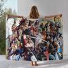 Retro Samurai Spirits Shodown Flannel Blanket,Ultra Soft Warm Plush Throw for Home Bedroom Bed Sofa Cover Office Camping Picnic