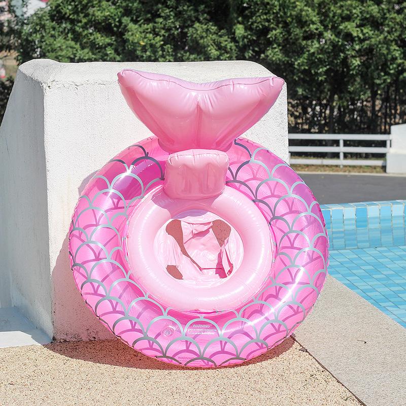Inflatable Toys Mermaid Tail Children Swimming Ring Summer Outdoor Pool Beach Water Park Inflatable Swimming Floating Seat