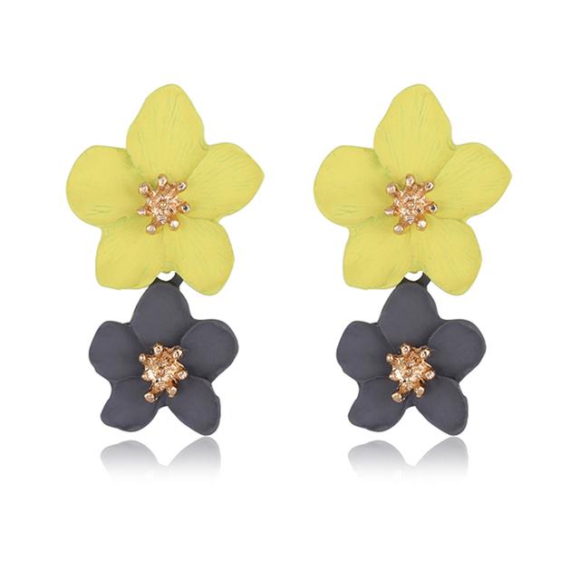Wholesale Of New Korean Personality Black Ring Temperament Hollow-Out Pattern Pendant Earrings In 2019 Earrings For Women