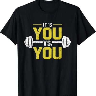 Its Vs You Workout Gym Workout Motivation Fitness T-Shirt