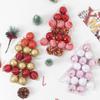 17Pcs 4CM Christmas Balls Christmas Tree Ornaments Hanging Xmas Tree Pendants Party Home Decor 2025 New Year Navidad Gifts Decor