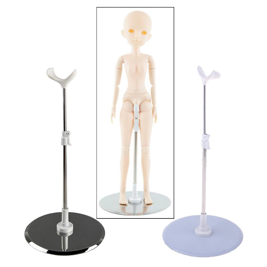 Moveable Metal Doll 25-38cm Adjustable Display Stand 1/3 1/4 BJD Accessory