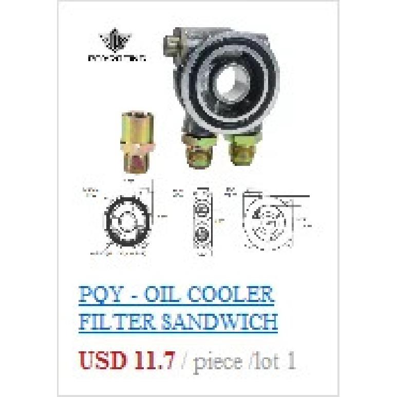 PQY - Oil Filter Cooler Sandwich Plate Adapter M20*1.5 and 3/4-16 Universal Oil Adapter Car Meter PQY6722