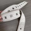Fashion White Floral Lace Waist Belt Leather Pin Buckle Casual Waist Strap Decorative Jeans Belts for Women Skirts and Jeans
