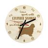 Clumber Spaniel - Clock with Dog, Wooden Clock with Engraving, Personalised Clock by