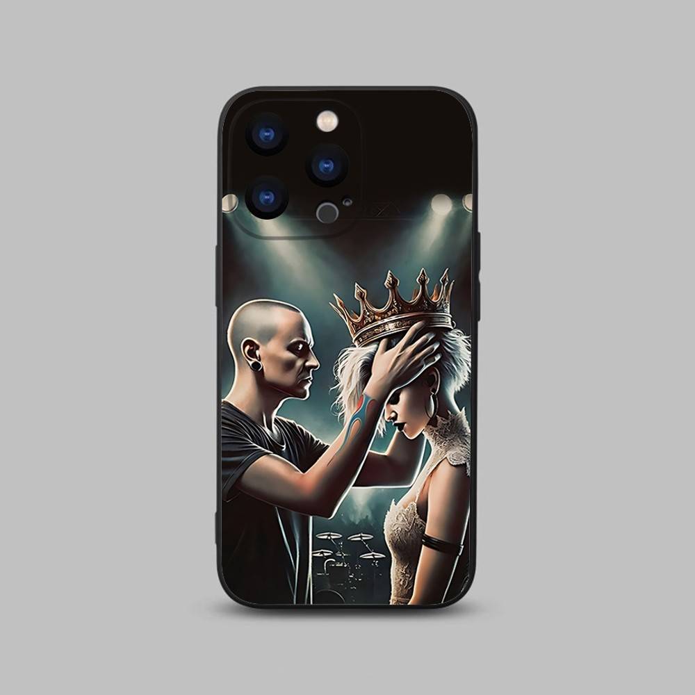 C-Chester Rock Bennington Handyhülle Für iPhone 17,16,15,14,13,12,11,Pro,Max,Plus,X,XS,SE4,E,Mini,Weiche Schwarze Hülle