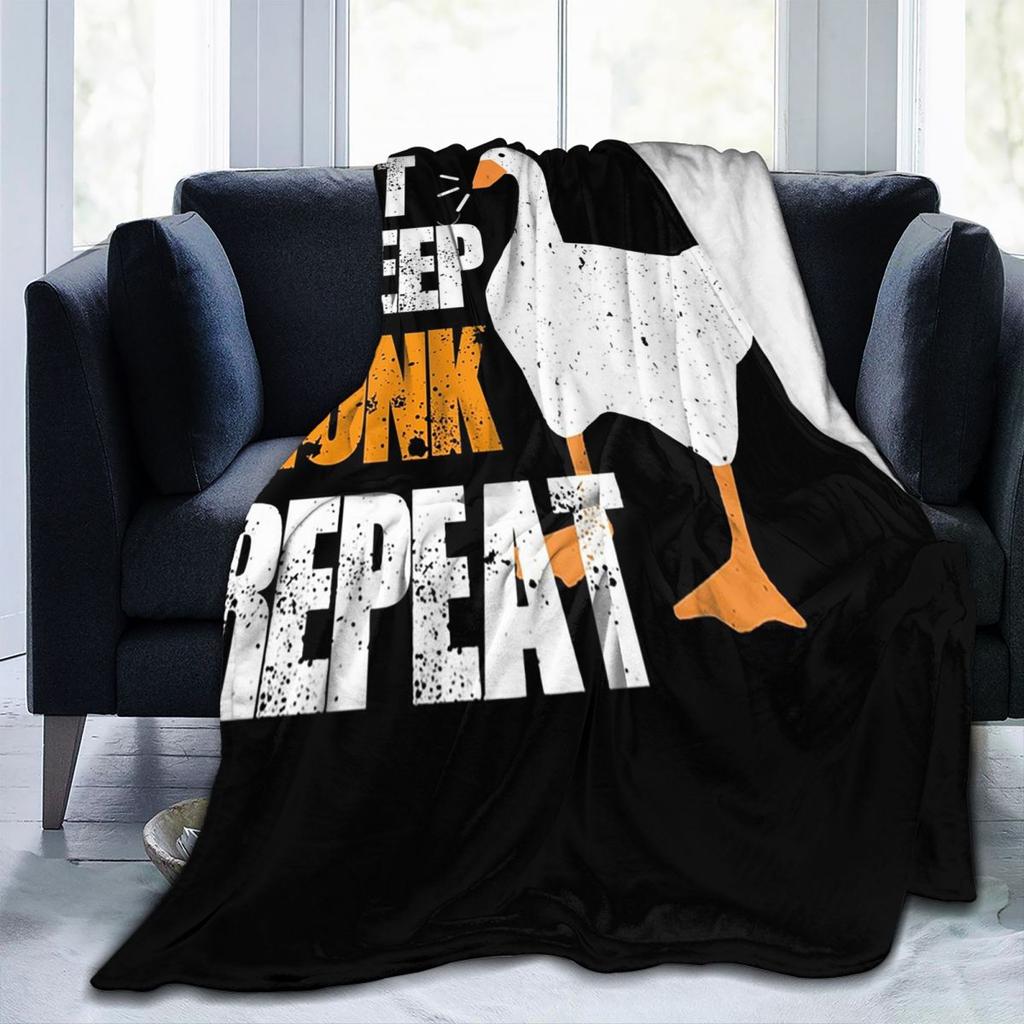 Eat Sleep Honk Repeat Blankets Flannel Sofa Throw Blanket Portable for Home Bedroom Office Throws Bedspread Quilt
