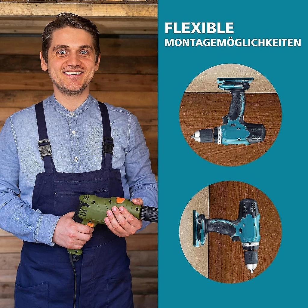 1-5 BUC Suport Montat pe Perete pentru Scule Electrice pentru Makita 18V Montare pe Perete pentru Alimentare Depozitare Suport Baterie Fixare Cel Mai Nou Suport pentru Mașină de Găurit