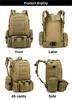 Camouflage Tactical Bag Combination Heavy-duty Hiking Bag Large Capacity Outdoor Hiking and Fitness Backpack Sports Backpack