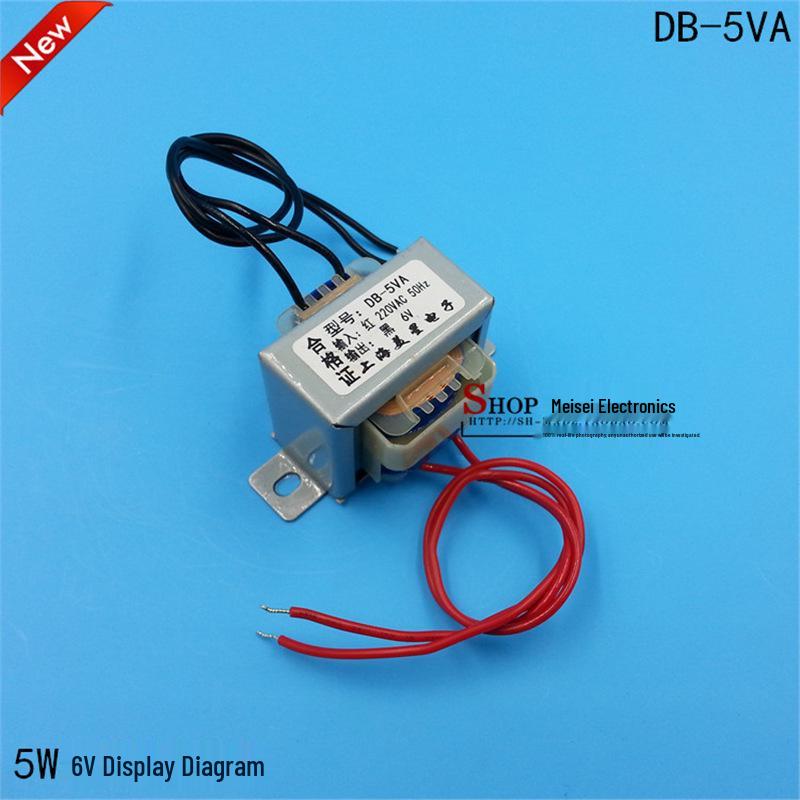 DB-5VA 5W Multi-Voltage Power Transformer: 220/380V to 3-36V AC (EI41)