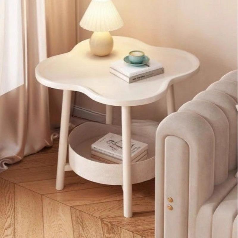 Creative Two-Layer Outdoor Table for Girls' Birthday, Casual Storage, Irregular Design - Free Shipping