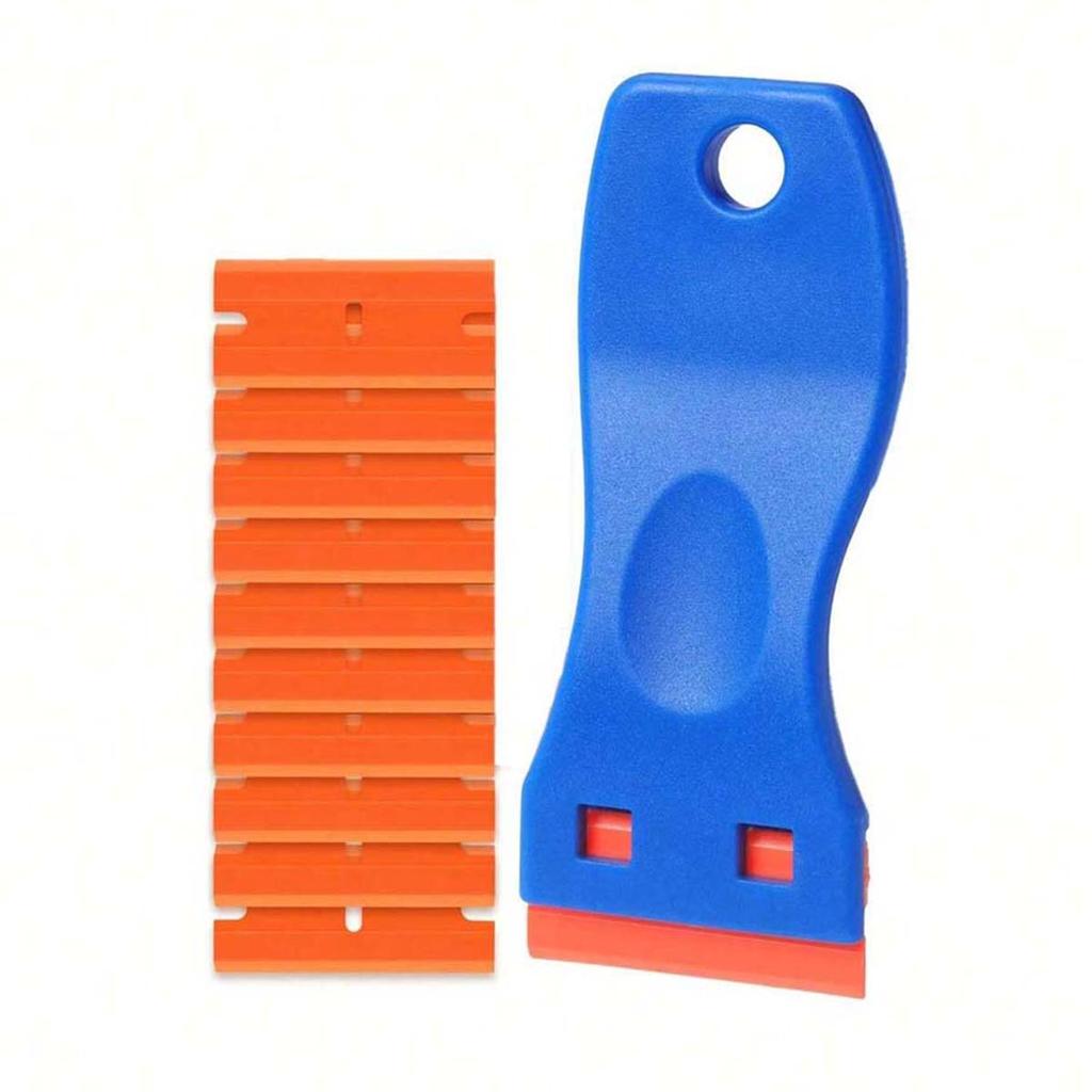 Răzuitor cu lame din plastic, Răzuitor de curățare pentru podea, aragaz, răzuire etichete și decalcomanii, autocolant pe geamul ferestrei mașinii