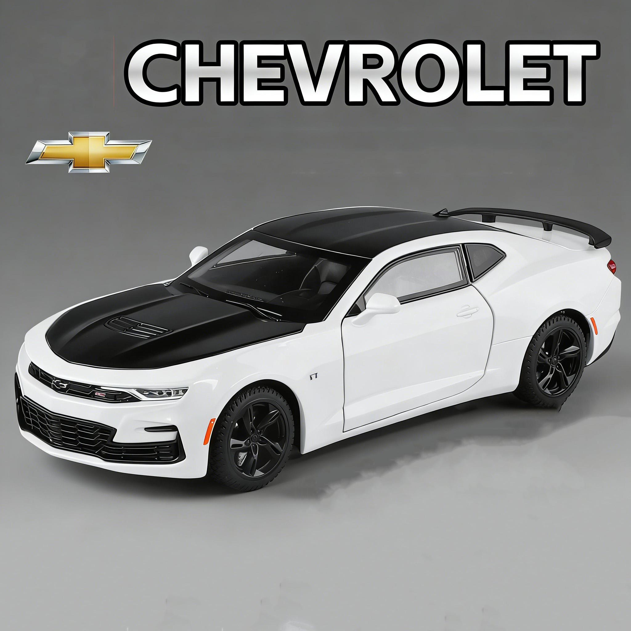 

1:24 Chevrolet Camaro 2023 Alloy Car Model Sound and Light Pull back Children s Toy Collectibles Birthday Gift