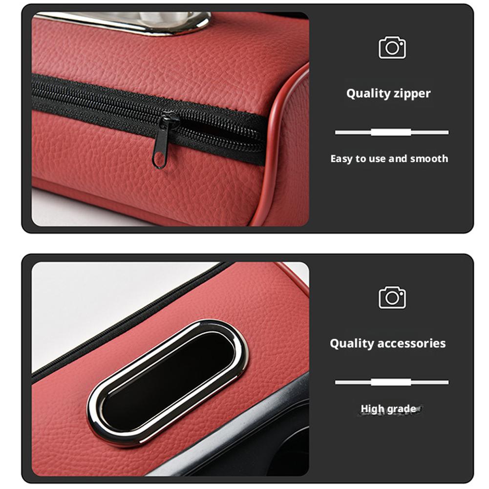 USB-AnschlussAuto-Armlehnenbox Booster-Pad mit USB-Anschluss Multifunktionale Auto-Taschentuchbox Center-Armlehnenbox Aufbewahrung mit Getränkehalter