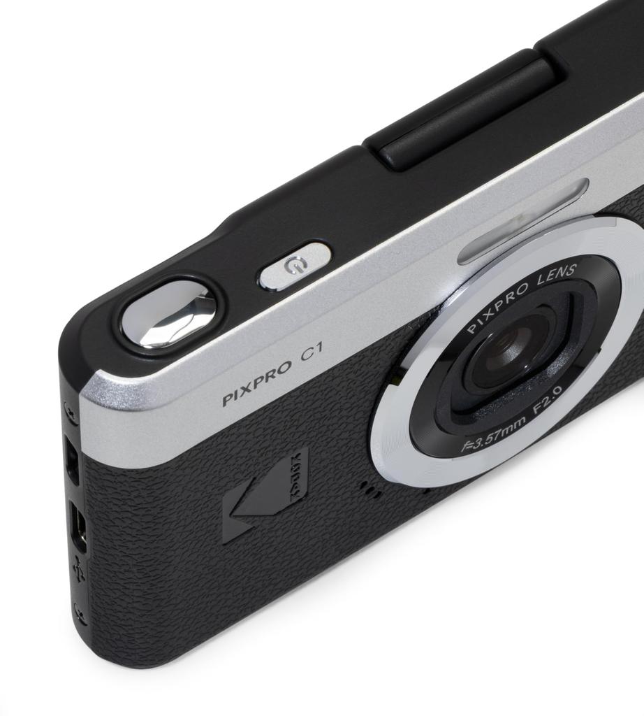 KODAK Pixpro C1 – Ultra-Compact Digital Camera | 13MP BSI CMOS, 4x Zoom, 2.8-inch LCD Screen, LED Flash, Built-in Battery – Black