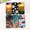 Phone Cover for Samsung Galaxy S25 S24 S23 FE Ultra Plus S7 Edge S25+ S23+ A56 5G Soft Case Sunflower Fresh Little Daisy Flower