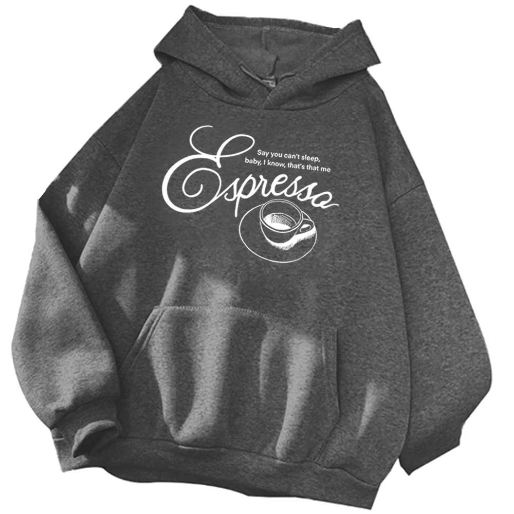 Sabrina Carpenter Espresso Men's Hoodie, Sabrina Carpenter Music-themed Print, Unisex Harajuku Style Autumn/Winter Long-Sleeve Sweatshirt