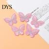 Sewing Patches 10Pcs Butterfly Appliques Exquisite Handicraft Double Layers DIY Embroidery Craft Flower Accessories