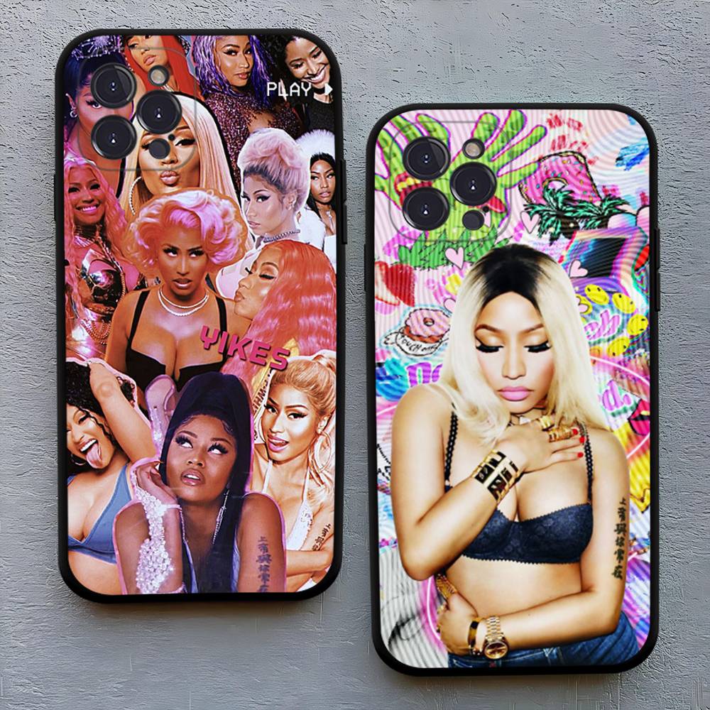 Singer N-Nicki M-Minaj Phone Case For IPhone 17 Pro Max 16 15 14 13 12 11 Plus Mini Silicone Black TPU