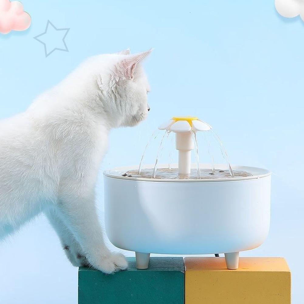 1200ml Cat Water Fountain USB Auto Filter Transparent Cat Drinker Electric Mute Recirculate Filtering Drinker Pet Water Fountain