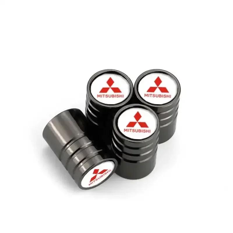 4PCS Alloy Car Wheel Tire Valve Caps Cover for Mitsubishi Ralliart ASX Outlander Lancer 9 Pajero L200 Colt Galant Eclipse Mirage