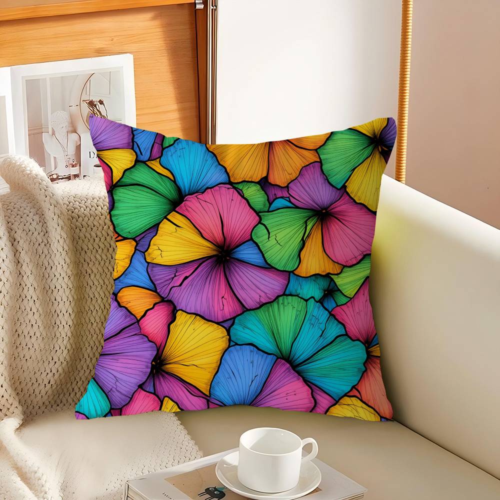 Elegant And Gentle Floral Print Pillow Cover Sofa Cushion Cover Home Room Decoration Children Gift
