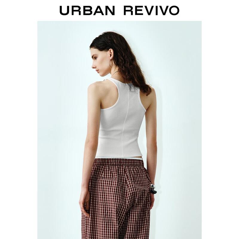 UR Women's Slim-Fit Metal Buckle Sleeveless Vest