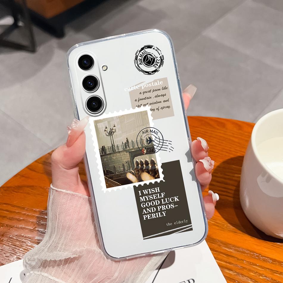 For Samsung Galaxy S24 Plus Ultra Phone Case Creative Soft TPU Silicone Clear Anti Drop Special Back Cover For Samsung S 24 Capa