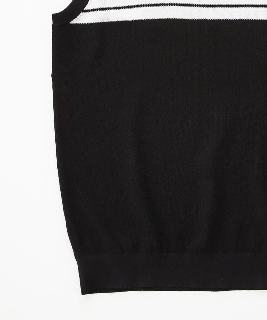 Stco Diems [Golf] Block Round Knit Vest Black (Classic Fit)_Dgkub11Cmb