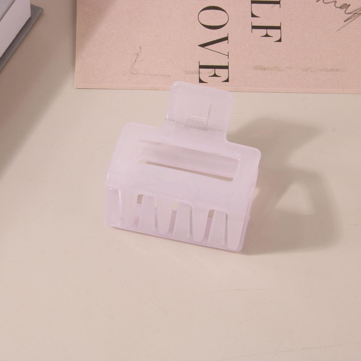 

Frosted Rectangular Claw Clip - Minimalist Large Hair Accessory for Thick Hair Bulk (No Packaging)