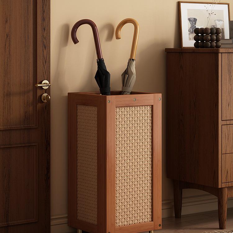 Плетеная подставка для зонтов с поддоном для прихожей Rattan Umbrella Storage Rack Organized Storage 7440₽