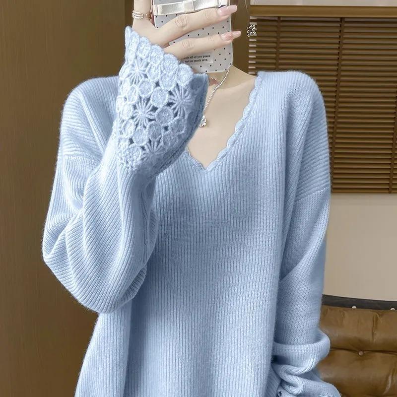 Pulover pentru Femei Toamnă Iarnă Pulover Îngroșat Cald Tricotat Elastic Mânecă Lungă Jumper Oversize Topuri
