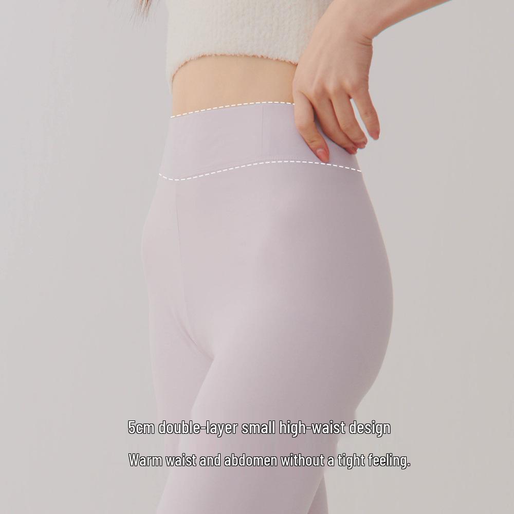 Women's High Waist Cotton Long Johns - Thin, Warm, Plus Size Leggings for Autumn