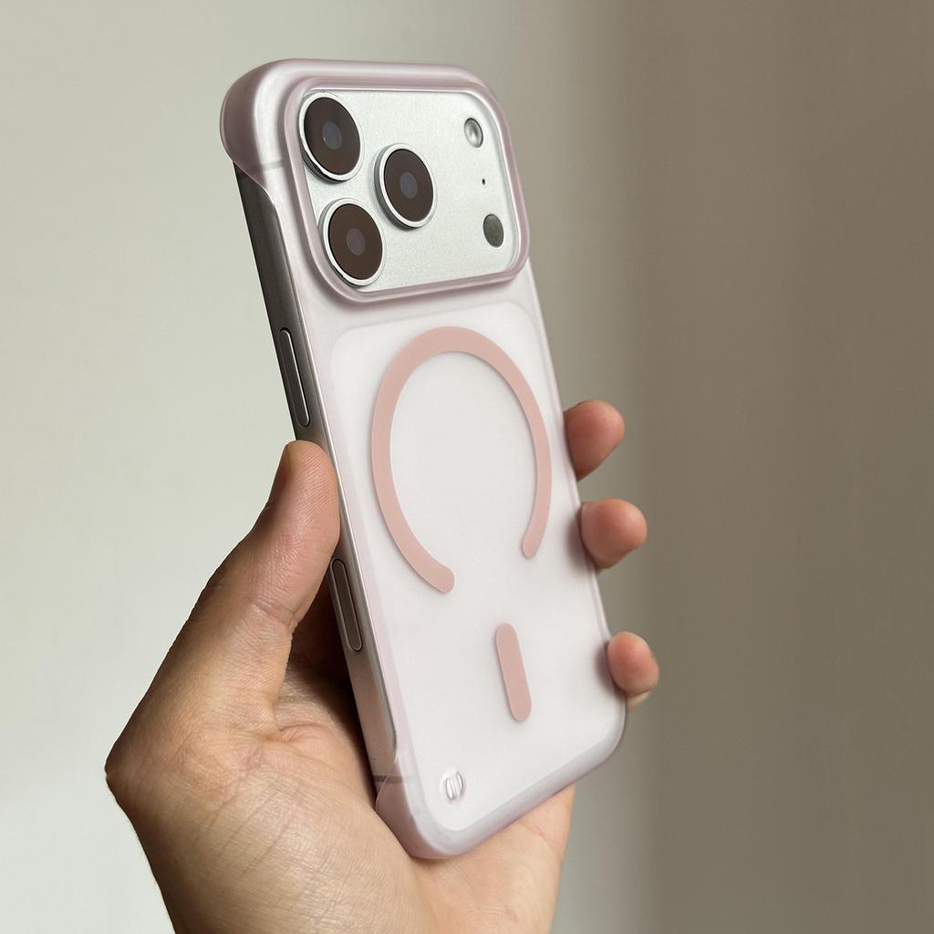 Ultra Thin Matte Frameless Magnetic Case For iPhone 18 17 Air 16 15 14 Plus 13 12 11 Pro Max For Magsafe Charge Clear Capa