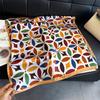 Damen S Geometrisch Bedruckter Seidenähnlicher Quadratischer Schal Für Den Sommer