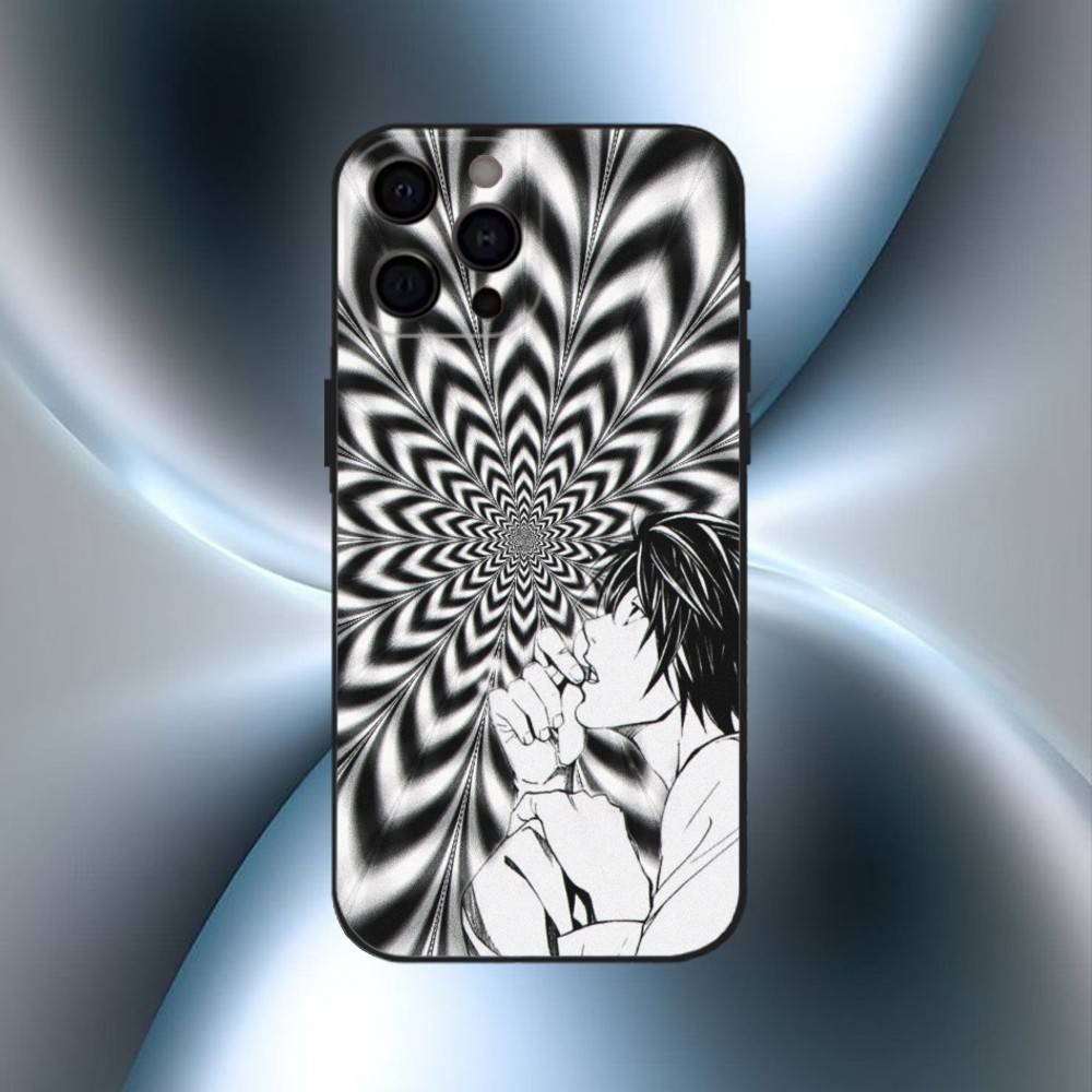 Hot Anime Death Note L-l  Phone Case For iPhone17,16,15,14,13,12,11 Plus,Pro Max Soft Black Cover