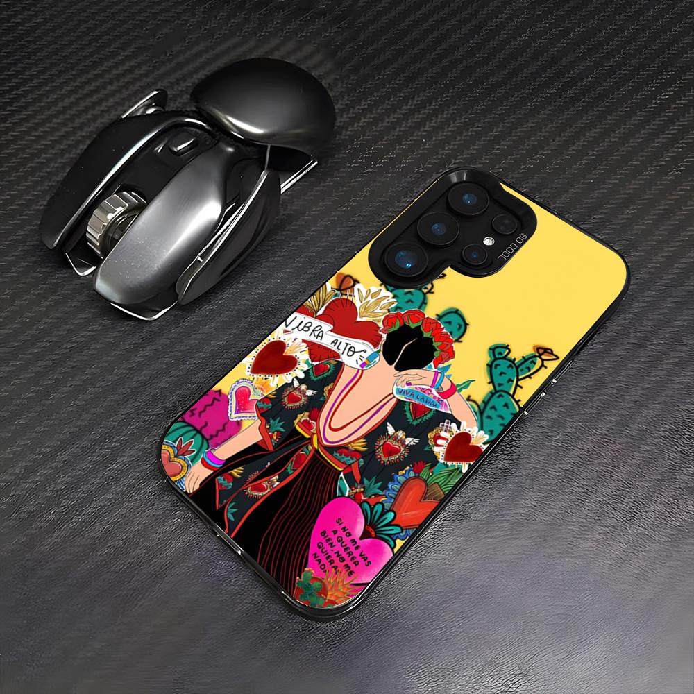A-Art Frida Kahlo Phone Case For Samsung A25 A16 A33 5G A54 A36 A35 A56 A52 A14 Shockproof Colorful Cover