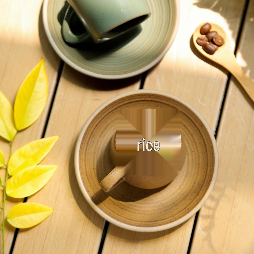 Exquisite Japanese Ceramic Espresso Cup and Saucer Set, 90ml Capacity