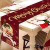 Santa Claus Christmas Table Runner Merry Christmas Decoration for Home 2026 Xmas Party Table Decor Navidad Noel New Year 2026