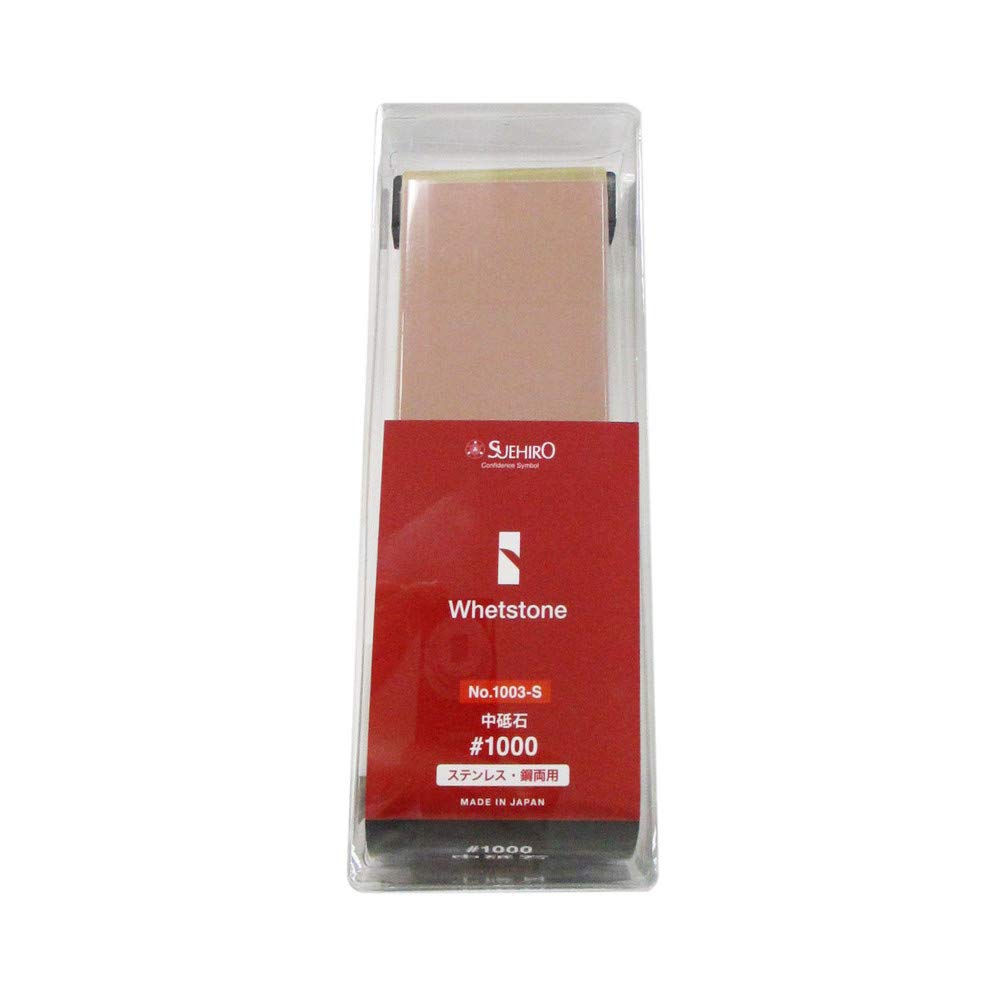 Suehiro SUEHIRO Medium Whetstone with Stand, Dual-Use for Stainless Steel and Steel, WA#1000, No. 1003-S