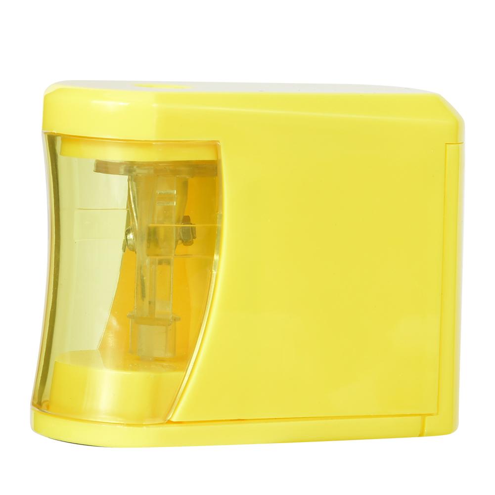 

Электрическая точилка для карандашей Желтая ABS Эффективная с нескользящей подставкой для ног Канцелярские принадлежности для студентов