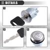 Motoforti Door Lock Cylinder Kit, for Ford Explorer 1992-1995, Metal, with 2 Keys, F2UZ1522050A, Black Silver Tone, 1 Set